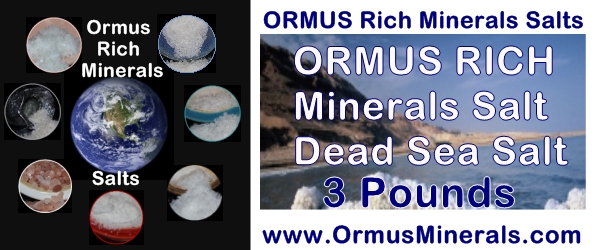 Rich Ormus Minerals Dead Sea Salt from Israel 3 lb